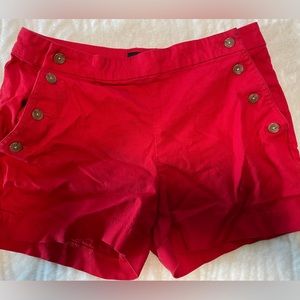 Banana Republic factory Red Shorts - size 6 - Sailor style